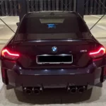Back view from BMW M2 in Frankfurt