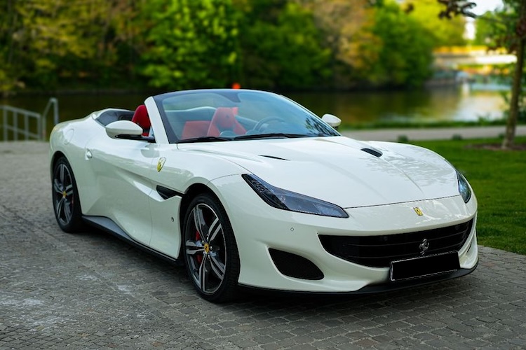 Front view from Ferrari Portofino in Berlin