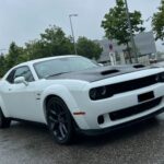 Front view from Dodge Challenger in Munich