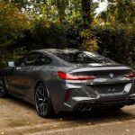 Back view from BMW M8 Competition in Stuttgart