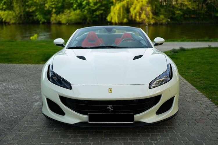 Front view from Ferrari Portofino in Berlin