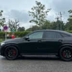 Side view from Mercedes GLE 63S AMG in Munich