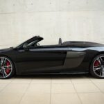 site view from Audi R8 Performance Spyder in Stuttgart