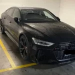 Front view from Audi RS7 in Frankfurt