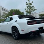 Back view from Dodge Challenger in Munich