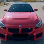 Front view from BMW M2 in Munich