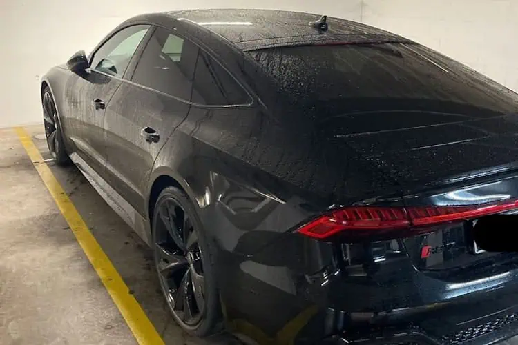 Back view from Audi RS7 in Frankfurt