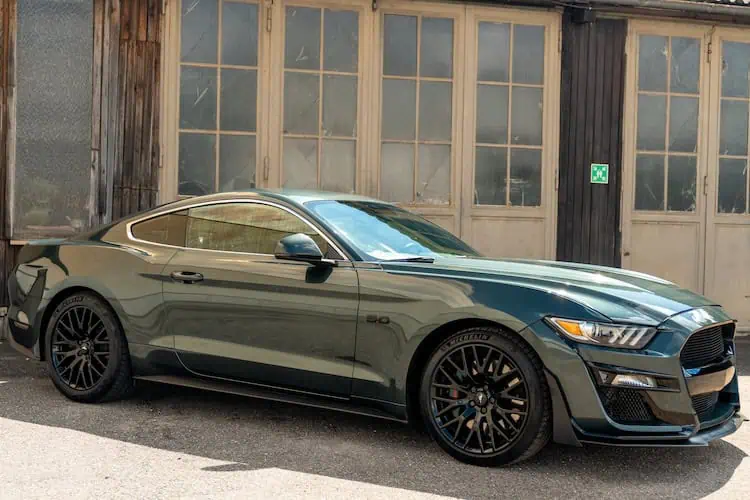 Side view from Ford Mustang Gt in Karlsruhe