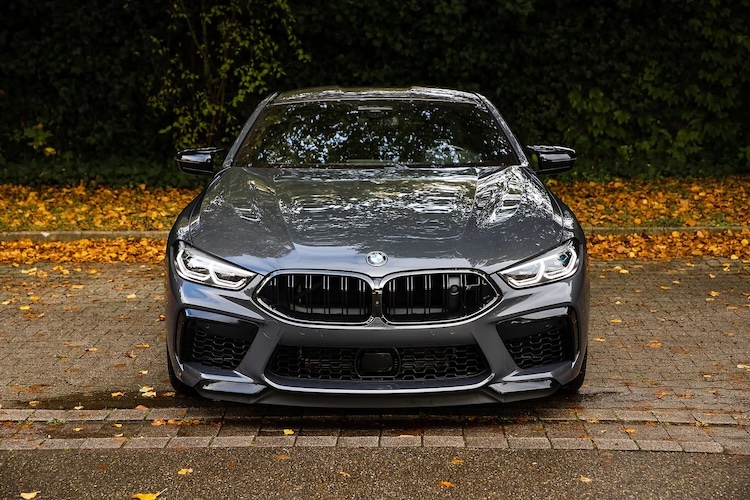 Front view from BMW M8 Competition in Stuttgart