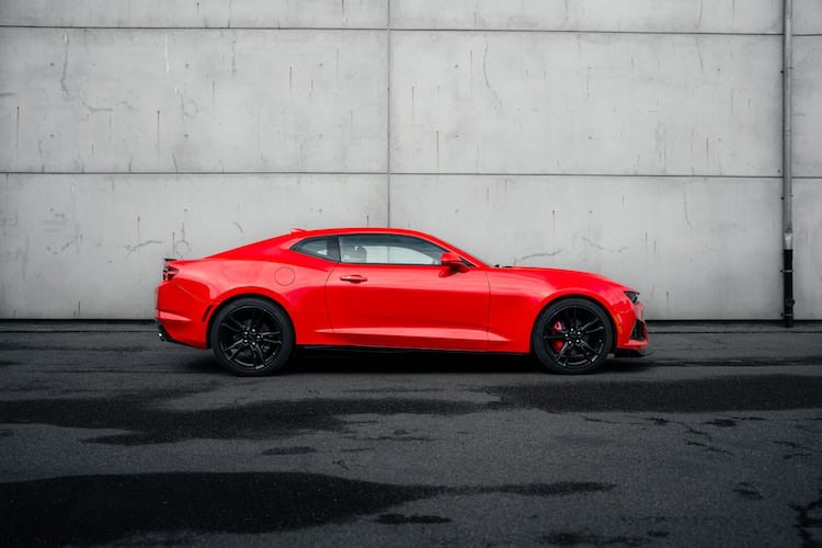Side view from Chevrolet Camaro SS in Stuttgart