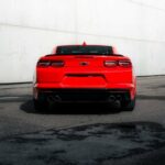 Back view from Chevrolet Camaro SS in Stuttgart