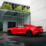 Side view from Chevrolet Camaro SS in Stuttgart
