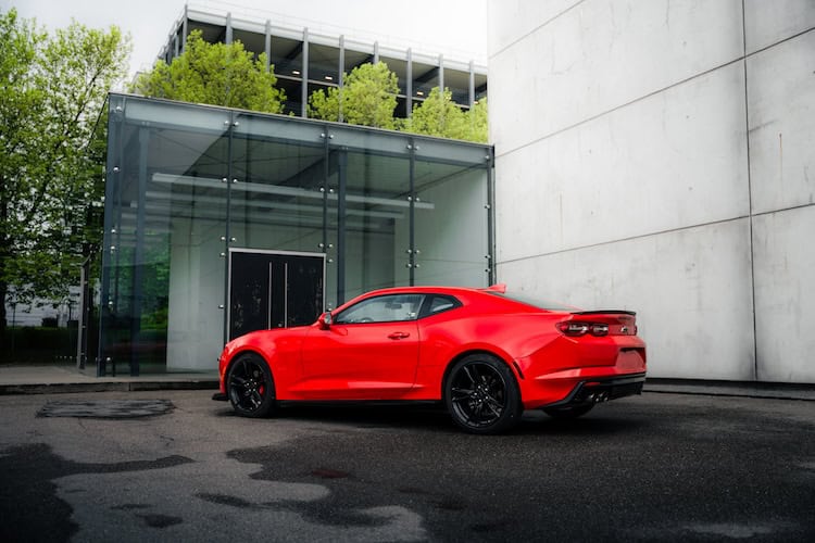 Side view from Chevrolet Camaro SS in Stuttgart