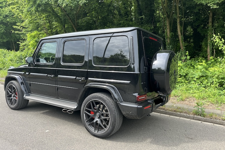 Back view from Mercedes G Class in Duisburg