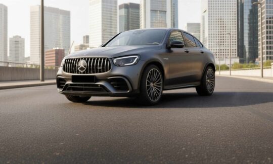 Rent a Mercedes GLC63 S AMG in Frankfurt Hero