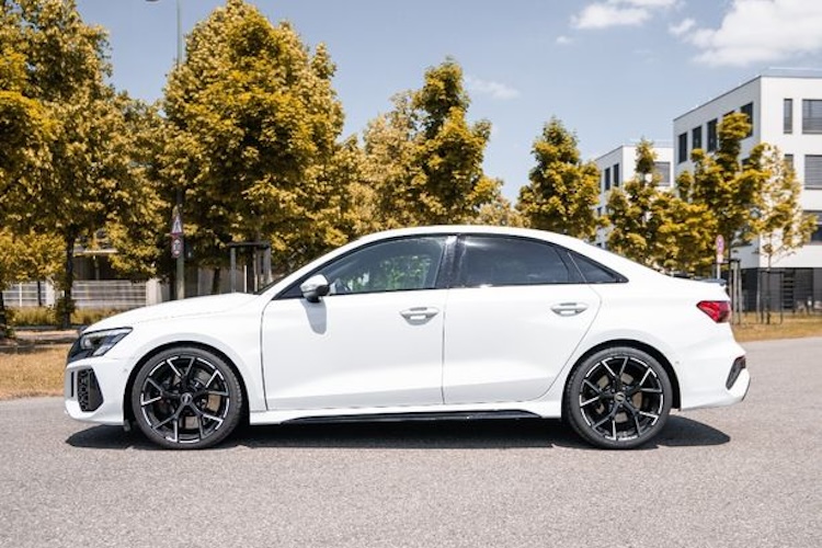 Side view from Audi RS3 in Munich