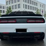 Back view from Dodge Challenger in Munich