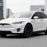 Sideview from Tesla Model X Plaid in Dortmund hero