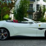 Side view from Ferrari Portofino in Berlin