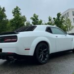 Back view from Dodge Challenger in Munich