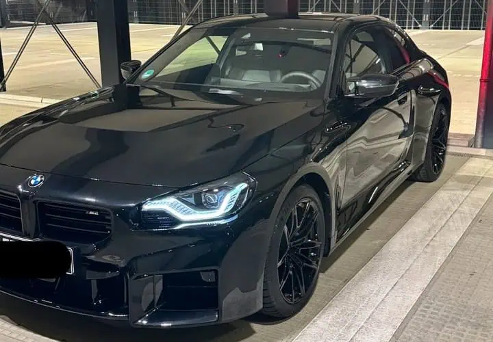 Side view from BMW M2 in Frankfurt