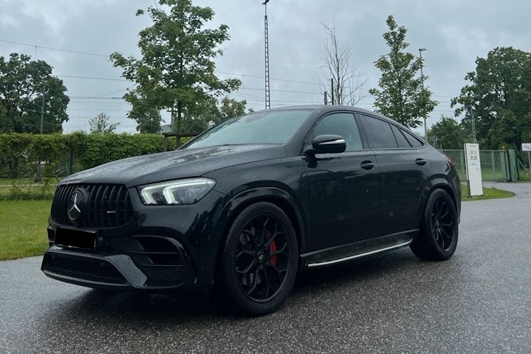 Front view from Mercedes GLE 63S AMG in Munich
