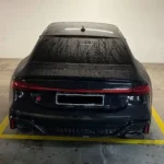 Back view from Audi RS7 in Frankfurt