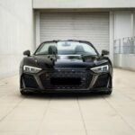 front view from Audi R8 Performance Spyder in Stuttgart