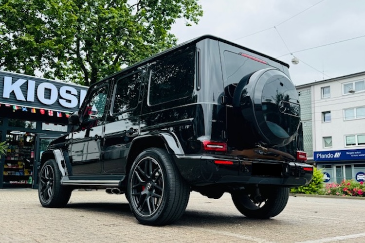 Back view from Mercedes G Class in Duisburg