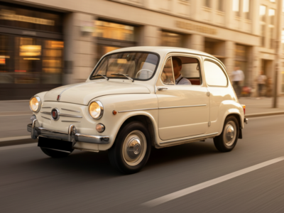 Fiat 750 Zastava classic car rental in Munich Hero