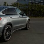 Back view from Mercedes GLC 63 S AMG in Frankfurt