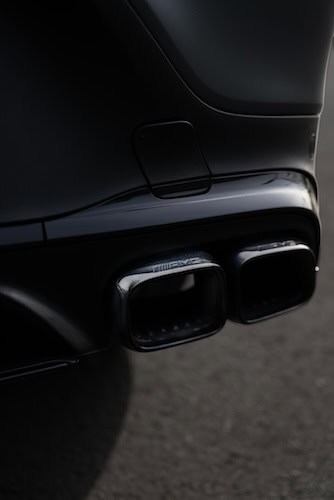 Back view from Mercedes GLC 63 S AMG in Frankfurt