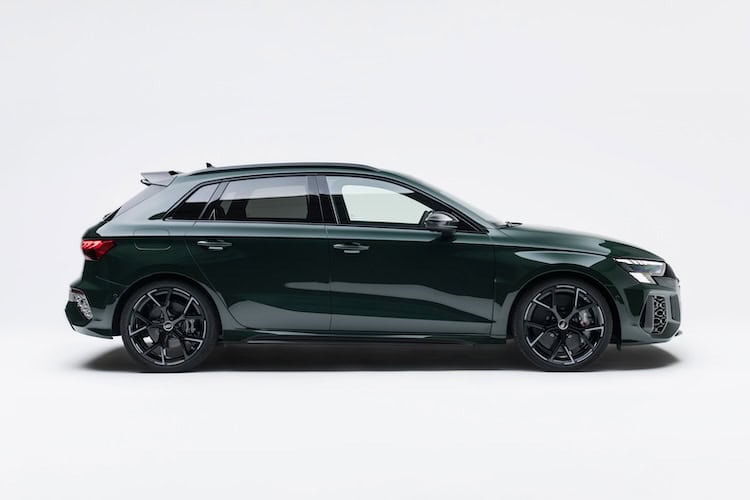 Side view from Audi RS3 in cologne