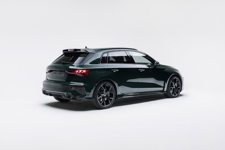 Back, side view from Audi RS3 in cologne