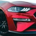 Front view from ford Mustang GT in Hamburg