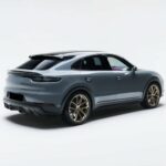 Back view from Porsche Cayenne Turbo GT in cologne