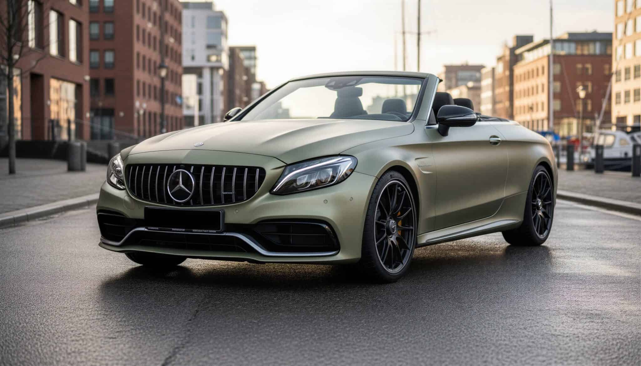 Rent a Mercedes C63S AMG Convertible in Hamburg Hero