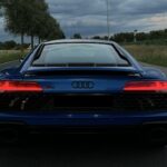 Back view from Audi R8 V10 in Frankfurt