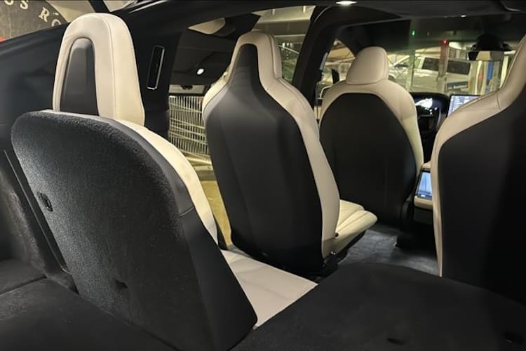 Interior from Tesla Model X Plaid in Dortmund