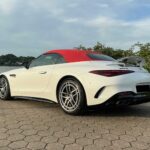 site view back from Mercedes SL63 in Hamburg
