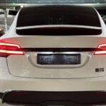 Backview from Tesla Model X Plaid in Dortmund