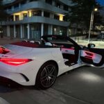 back site view from Mercedes SL63 in Hamburg