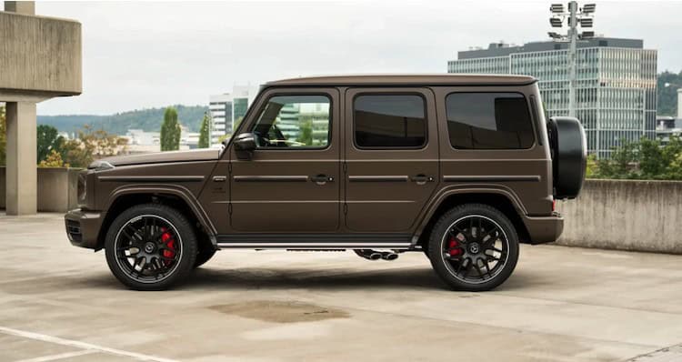 site view from Mercedes G63 AMG in Stuttgart