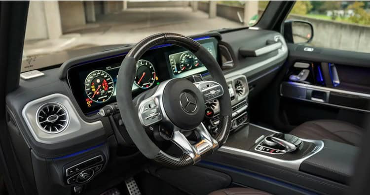 Interior from Mercedes G63 AMG in Stuttgart
