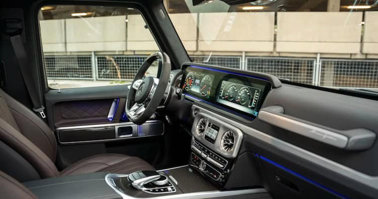 Interior from Mercedes G63 AMG in Stuttgart