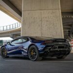 Backview from Lamborghini Huracan EVO in munich