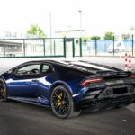 Backview from Lamborghini Huracan EVO in munich