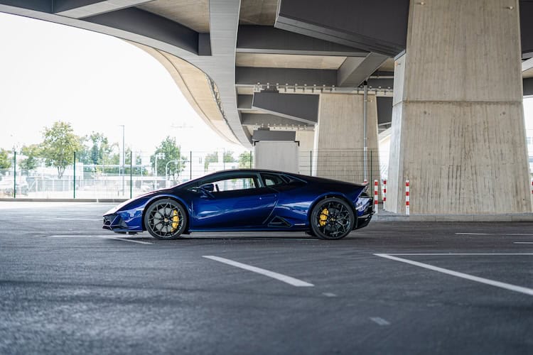 Sideview from Lamborghini Huracan EVO in munich