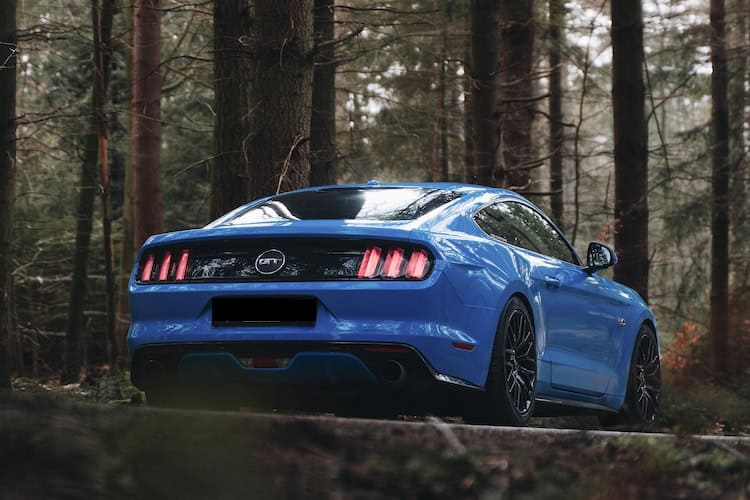 Backview from Ford Mustang GT in Neumuenster