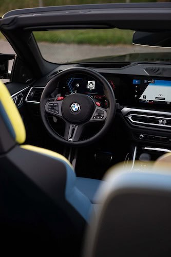 interior from BMW M4 Convertible in Munich